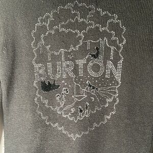 Burton black sweater hoodie